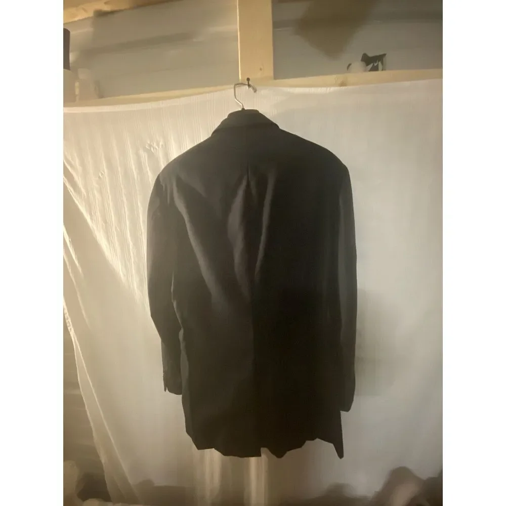 HICKEY FREEMAN Loro Piana Tasmanian Super‎ 120s Wool Blazer Black Men's 40L